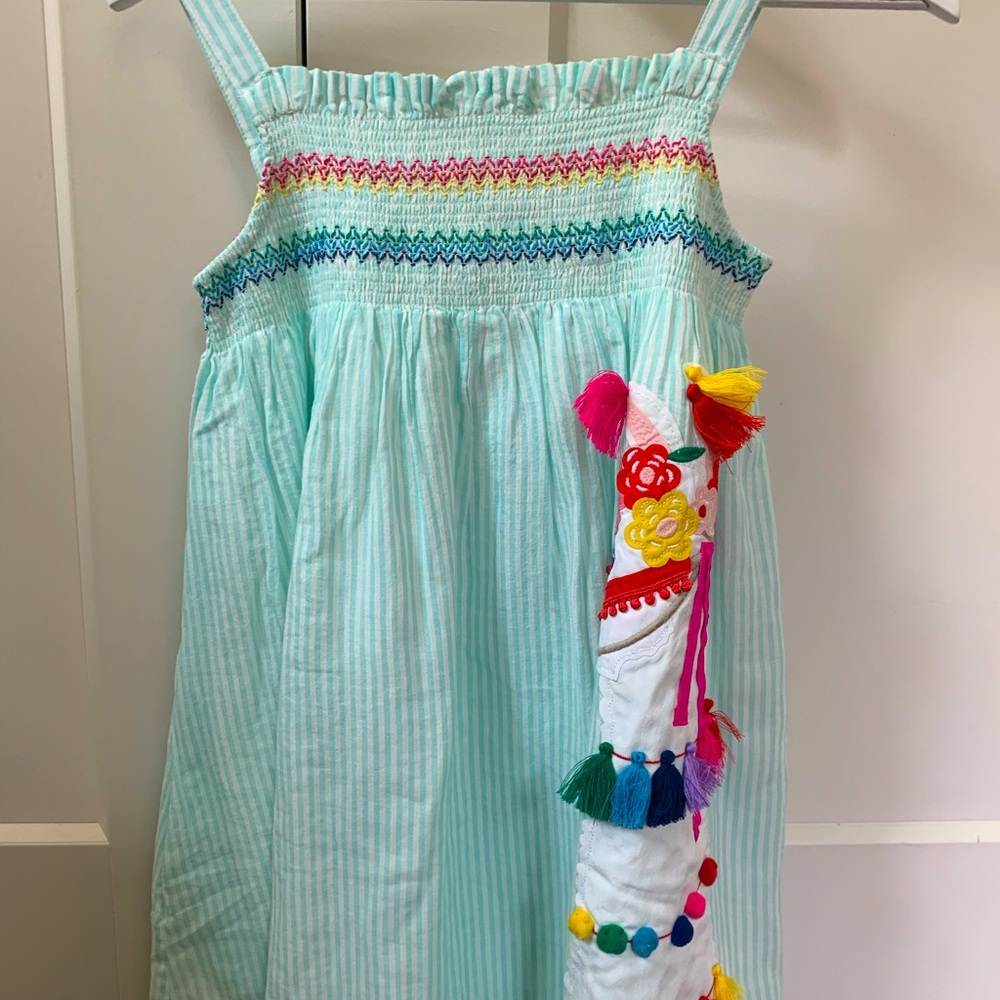 Mini Boden smocked lama dress